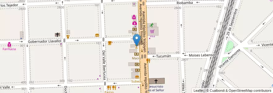 Mapa de ubicacion de Seven en 아르헨티나, 부에노스아이레스주, Partido De Lanús, Lanús Oeste.