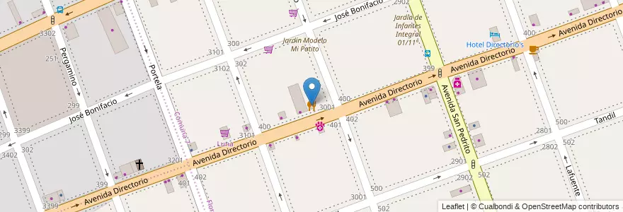Mapa de ubicacion de Shandutta, Flores en الأرجنتين, Ciudad Autónoma De Buenos Aires, Comuna 7, Buenos Aires.