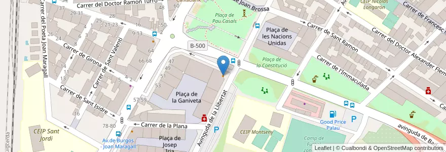 Mapa de ubicacion de Shang Hai en Sepanyol, Catalunya, Barcelona, Vallès Oriental, Mollet Del Vallès.