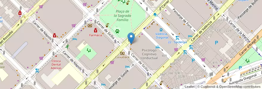 Mapa de ubicacion de Shang Tung en Испания, Каталония, Барселона, Барселонес, Барселона.