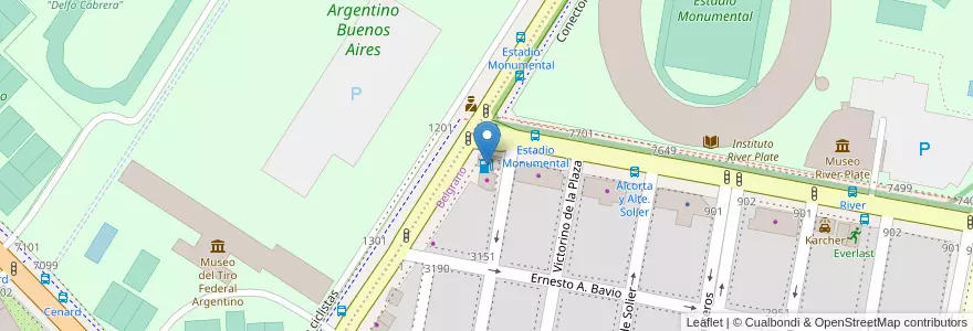 Mapa de ubicacion de Shell en 阿根廷, Ciudad Autónoma De Buenos Aires, 布宜诺斯艾利斯, Comuna 13.