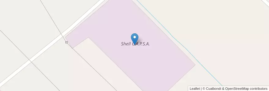 Mapa de ubicacion de Shell C.A.P.S.A. en آرژانتین, سانتافه, Departamento Rosario, Municipio De Arroyo Seco.