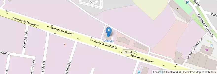 Mapa de ubicacion de Shell Ear en España, Comunidad De Madrid, Comunidad De Madrid, Cuenca Del Henares, Arganda Del Rey.