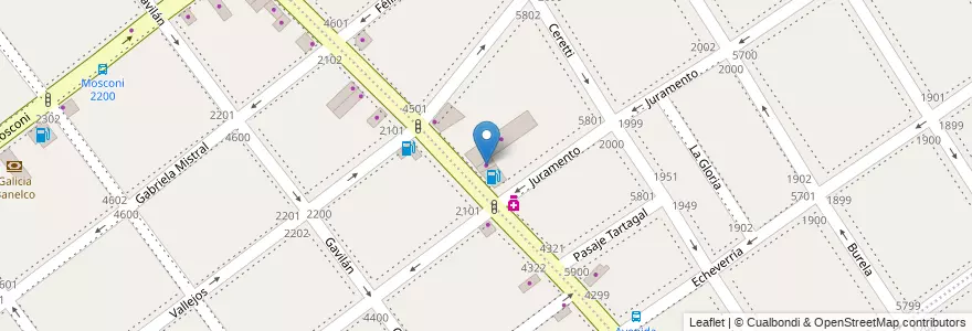 Mapa de ubicacion de Shell Shop, Villa Urquiza en 阿根廷, Ciudad Autónoma De Buenos Aires, Comuna 12, 布宜诺斯艾利斯.