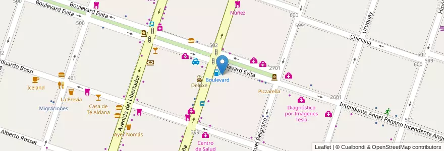 Mapa de ubicacion de Shell Shop en Argentinië, Buenos Aires, Partido De Moreno, Moreno.