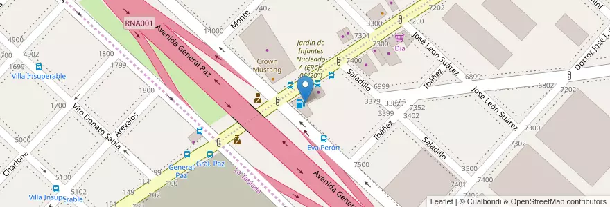 Mapa de ubicacion de Shell, Villa Lugano en Argentinien, Ciudad Autónoma De Buenos Aires, Buenos Aires, Comuna 8.
