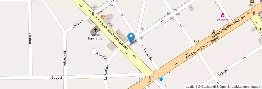 Mapa de ubicacion de Sherwin Williams en Argentina, Buenos Aires, Partido De Tigre, General Pacheco.