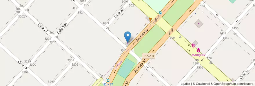 Mapa de ubicacion de Sherwin Williams, Tolosa en Arjantin, Buenos Aires, Partido De La Plata.