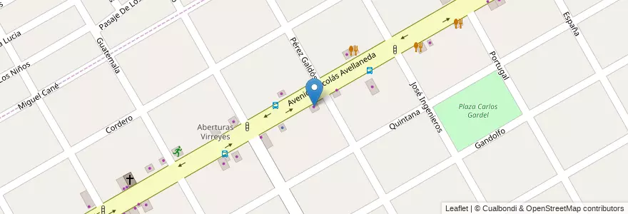 Mapa de ubicacion de Sherwin Williams en アルゼンチン, ブエノスアイレス州, Partido De San Fernando, Victoria, Virreyes.