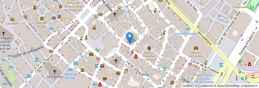 Mapa de ubicacion de Shinjuku en Sepanyol, Catalunya, Barcelona, Barcelonès, Barcelona.