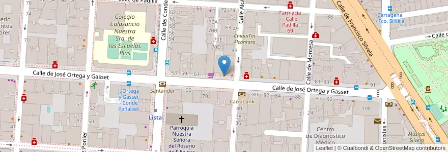 Mapa de ubicacion de Shintori en إسبانيا, منطقة مدريد, منطقة مدريد, Área Metropolitana De Madrid Y Corredor Del Henares, مدريد.