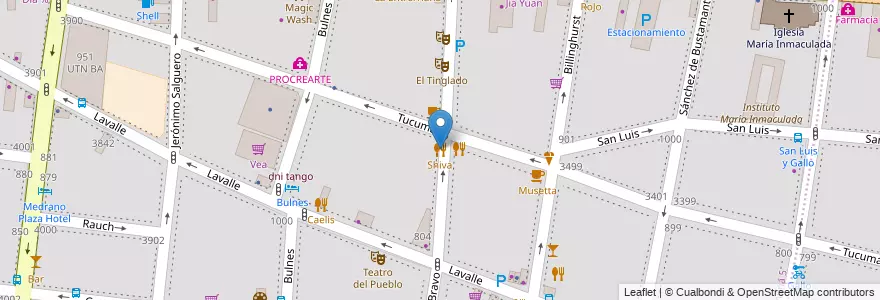 Mapa de ubicacion de Shiva, Almagro en Argentina, Autonomous City Of Buenos Aires, Comuna 5, Autonomous City Of Buenos Aires.