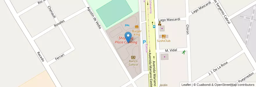 Mapa de ubicacion de Shopping Plaza Canning en Argentinien, Provinz Buenos Aires, Partido De Esteban Echeverría, Ezeiza.