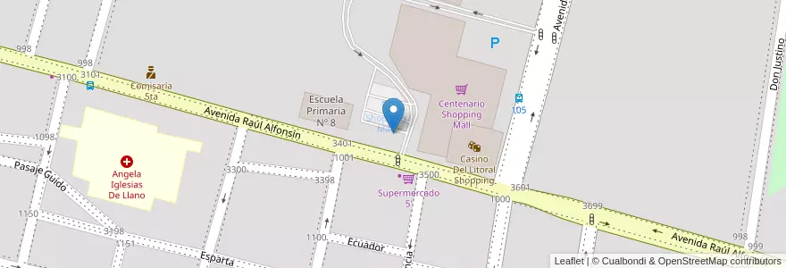 Mapa de ubicacion de Shopping en Argentina, Corrientes, Departamento Capital, Corrientes, Corrientes.