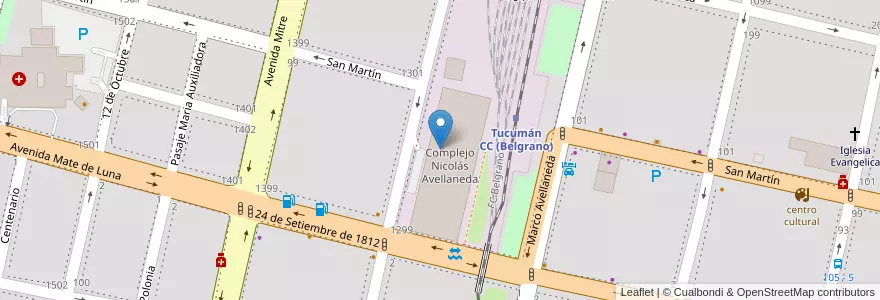 Mapa de ubicacion de Shoshinsha Dojo en Argentinien, Tucumán, San Miguel De Tucumán, Departamento Capital, San Miguel De Tucumán.
