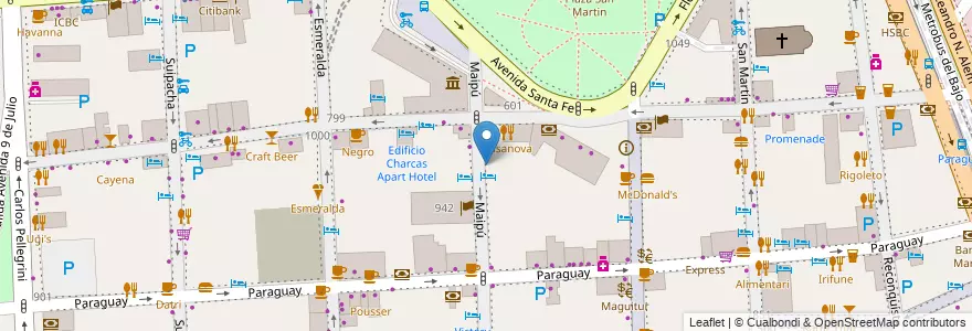 Mapa de ubicacion de Shout Brasas & Drinks, Retiro en Argentinië, Ciudad Autónoma De Buenos Aires, Comuna 1, Buenos Aires.