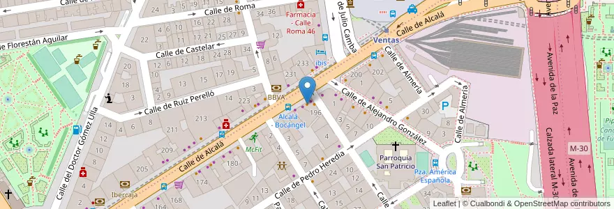 Mapa de ubicacion de Show Sushi en İspanya, Comunidad De Madrid, Comunidad De Madrid, Área Metropolitana De Madrid Y Corredor Del Henares, Madrid.