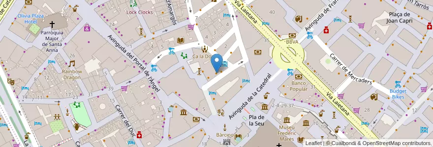 Mapa de ubicacion de Shunka en España, Catalunya, Barcelona, Barcelonès, Barcelona.