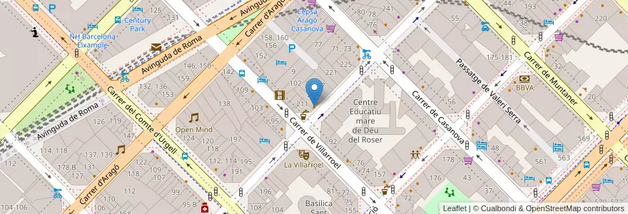 Mapa de ubicacion de Shushi Yaki en Испания, Каталония, Барселона, Барселонес, Барселона.