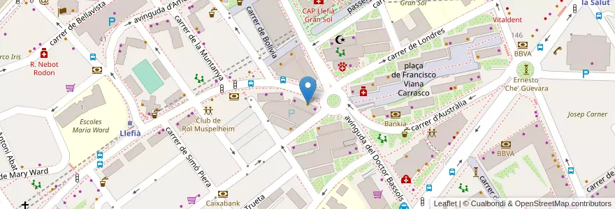 Mapa de ubicacion de Si lo sé no vengo en Испания, Каталония, Барселона, Барселонес, Бадалона.