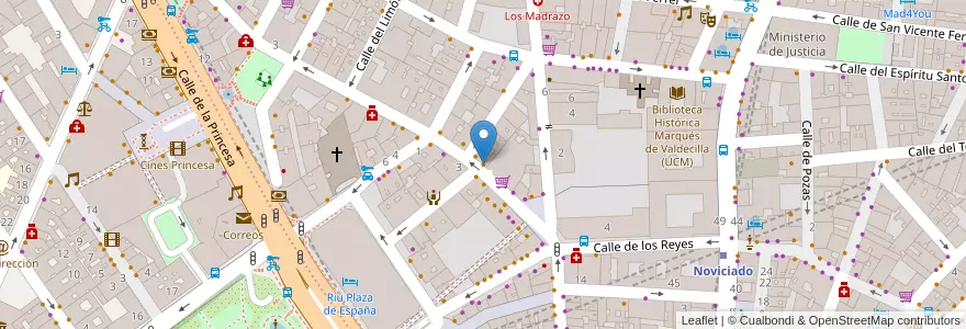 Mapa de ubicacion de Siam en Испания, Мадрид, Мадрид, Área Metropolitana De Madrid Y Corredor Del Henares, Мадрид.