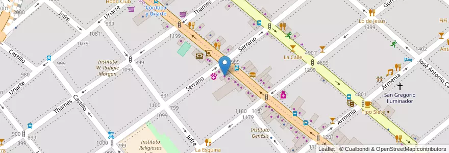 Mapa de ubicacion de Siamo Fiori Outlet, Villa Crespo en 阿根廷, Ciudad Autónoma De Buenos Aires, 布宜诺斯艾利斯, Comuna 15.
