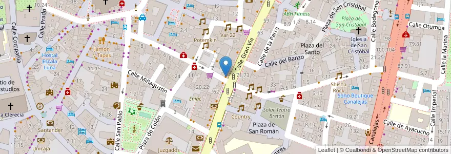 Mapa de ubicacion de Sibuya en 西班牙, Castilla Y León, Salamanca, Campo De Salamanca, Salamanca.