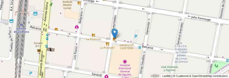 Mapa de ubicacion de Sicilia en Argentina, Buenos Aires, Partido De Lomas De Zamora, Lomas De Zamora.