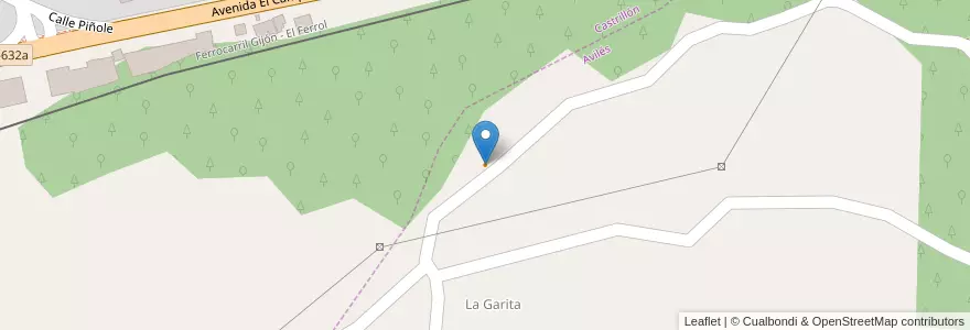 Mapa de ubicacion de Sidreria Casa Falo en 스페인, 아스투리아스, 아스투리아스, Castrillón.