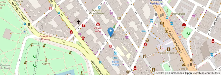 Mapa de ubicacion de Sidrería Donosti en Испания, Мадрид, Мадрид, Área Metropolitana De Madrid Y Corredor Del Henares, Мадрид.