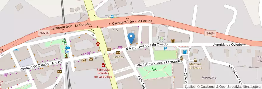 Mapa de ubicacion de Sidrería Hilario en اسپانیا, آستوریاس, آستوریاس, Siero.