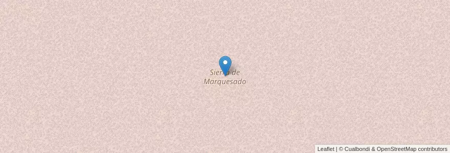 Mapa de ubicacion de Sierra de Marquesado en Arjantin, San Juan, Şili, Rivadavia.