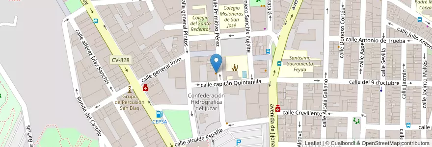 Mapa de ubicacion de Siglo de Oro en Spanien, Valencianische Gemeinschaft, Alicante, L'Alacantí, Alicante.