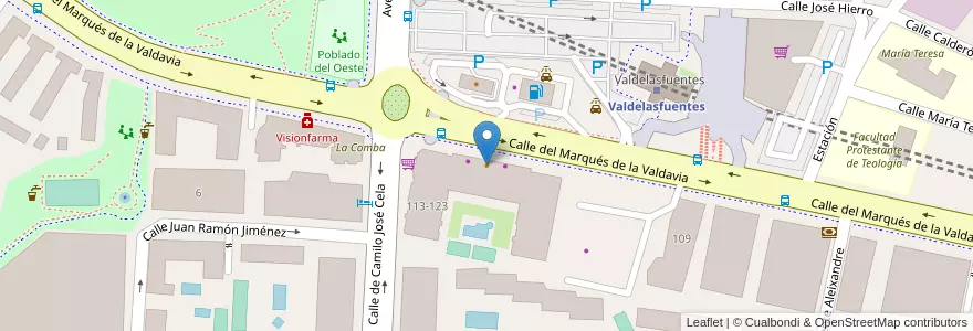Mapa de ubicacion de Sikaru en Испания, Мадрид, Мадрид, Área Metropolitana De Madrid Y Corredor Del Henares, Alcobendas.