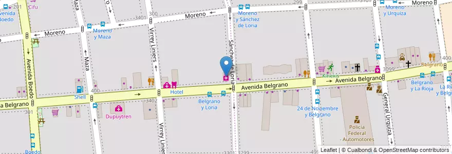 Mapa de ubicacion de Silfab, Almagro en Argentinië, Ciudad Autónoma De Buenos Aires, Comuna 5, Buenos Aires.