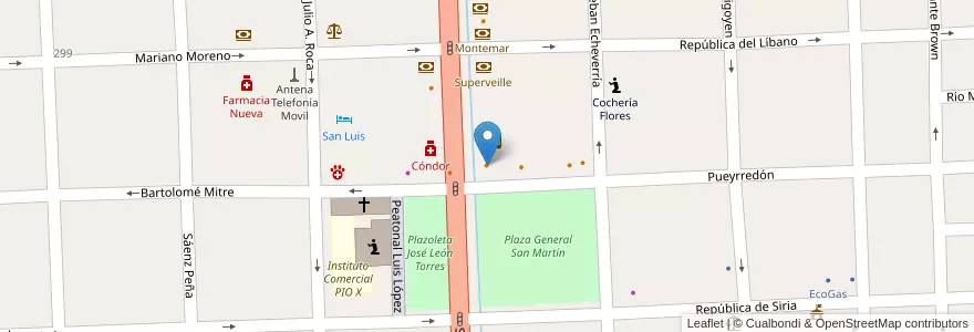 Mapa de ubicacion de Silvia Andrea en Argentina, Cile, Mendoza, Departamento Tunuyán, Distrito Ciudad De Tunuyán.