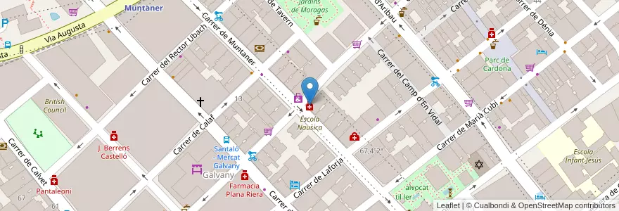 Mapa de ubicacion de Silvia Turró Valls en Sepanyol, Catalunya, Barcelona, Barcelonès, Barcelona.