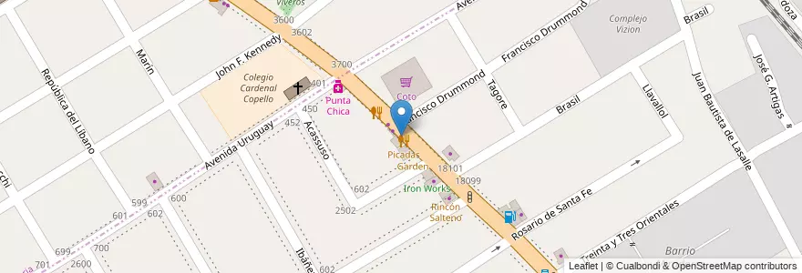 Mapa de ubicacion de Simba Vet en الأرجنتين, بوينس آيرس, Partido De San Isidro, Beccar.
