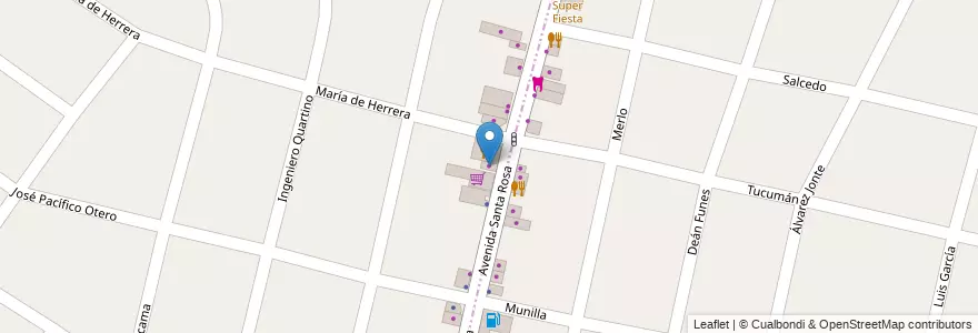 Mapa de ubicacion de Simlantara en Arjantin, Buenos Aires, Ituzaingó.