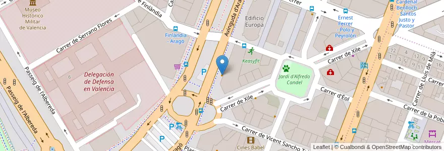 Mapa de ubicacion de Simple Bar en スペイン, バレンシア州, València / Valencia, Comarca De València, València.