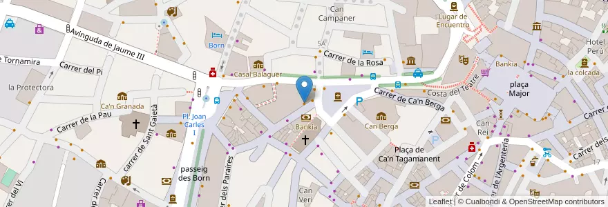 Mapa de ubicacion de Simple Smart Food Bar en スペイン, バレアレス諸島, España (Mar Territorial), パルマ, バレアレス諸島, パルマ.