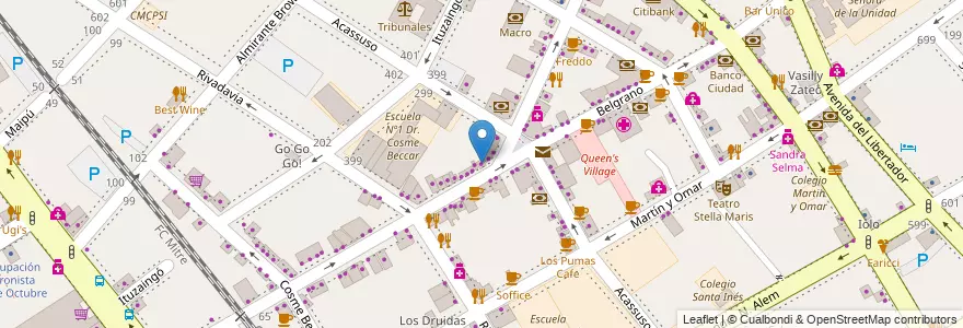 Mapa de ubicacion de Simplicity en Argentina, Buenos Aires, Partido De San Isidro, San Isidro.