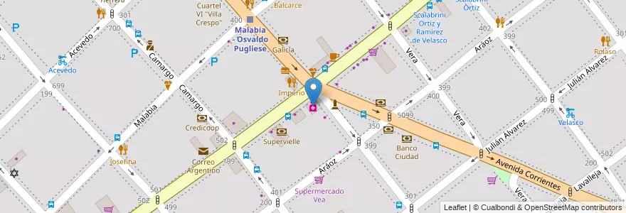 Mapa de ubicacion de Simplicity, Villa Crespo en 아르헨티나, Ciudad Autónoma De Buenos Aires, 부에노스아이레스.