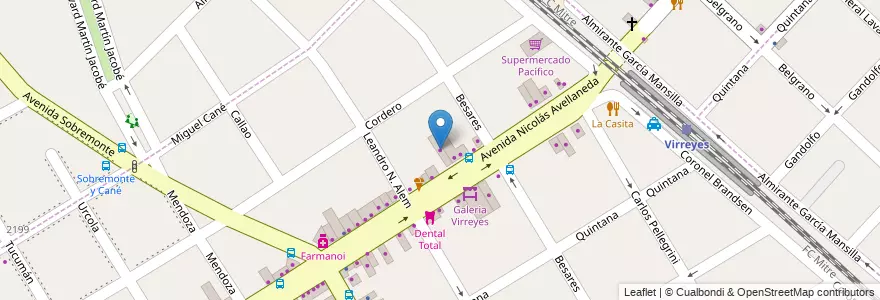 Mapa de ubicacion de Simplicity en Arjantin, Buenos Aires, Partido De San Fernando, Victoria.