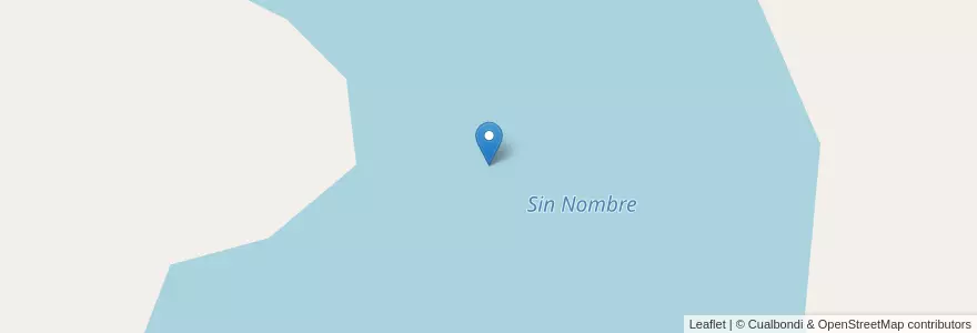Mapa de ubicacion de Sin Nombre en アルゼンチン, サンタクルス州, チリ, Lago Buenos Aires.