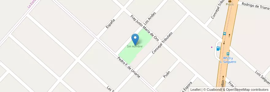 Mapa de ubicacion de Sin nombre en Arjantin, Buenos Aires, Partido De San Miguel, Santa María.