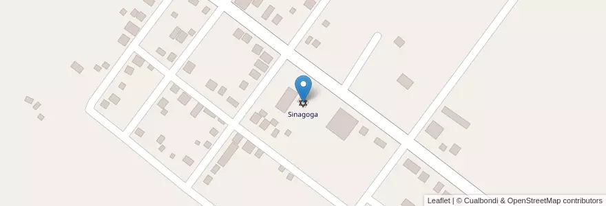 Mapa de ubicacion de Sinagoga en アルゼンチン, エントレ・リオス州, Departamento La Paz, Distrito Alcaraz Primero.