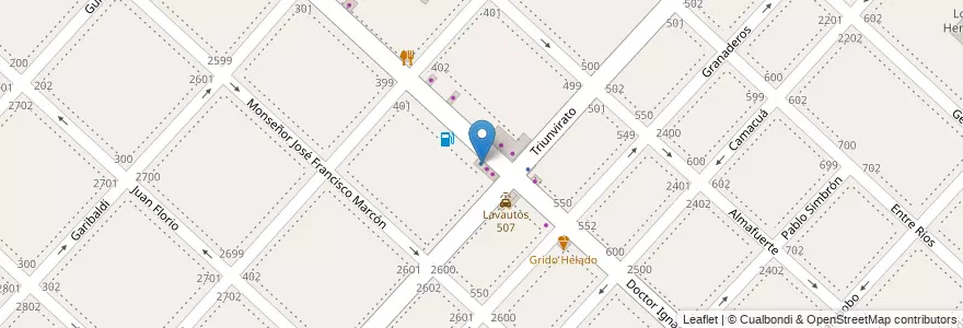 Mapa de ubicacion de Sinatra Propiedades en Arjantin, Buenos Aires, Partido De La Matanza, Villa Luzuriaga.
