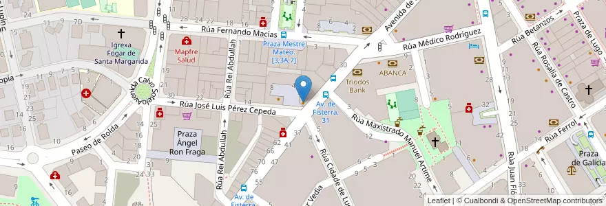 Mapa de ubicacion de Sir John Moore en España, Galicia / Galiza, A Coruña, A Coruña, A Coruña.