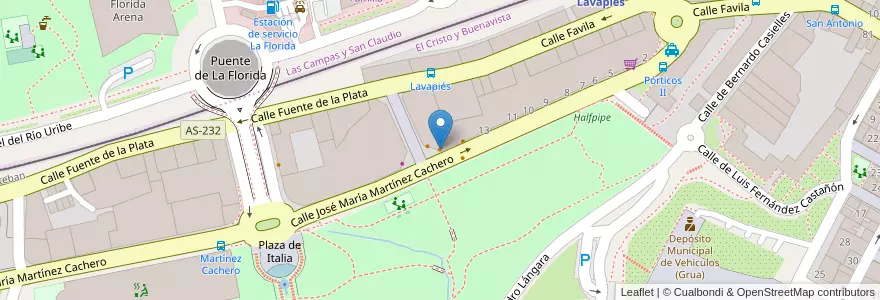 Mapa de ubicacion de Siroco en Spagna, Asturie, Asturie, Oviedo.